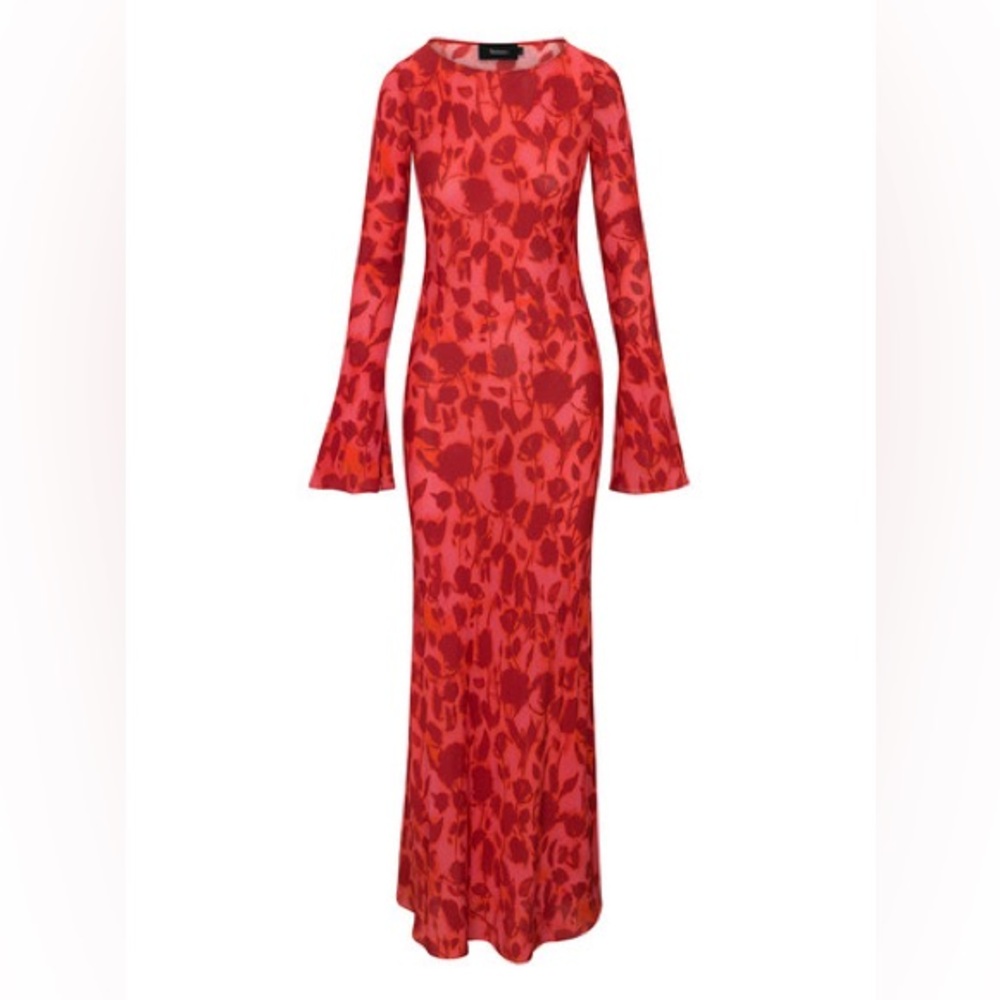 Realisation Par Red Bell Sleeve Gown